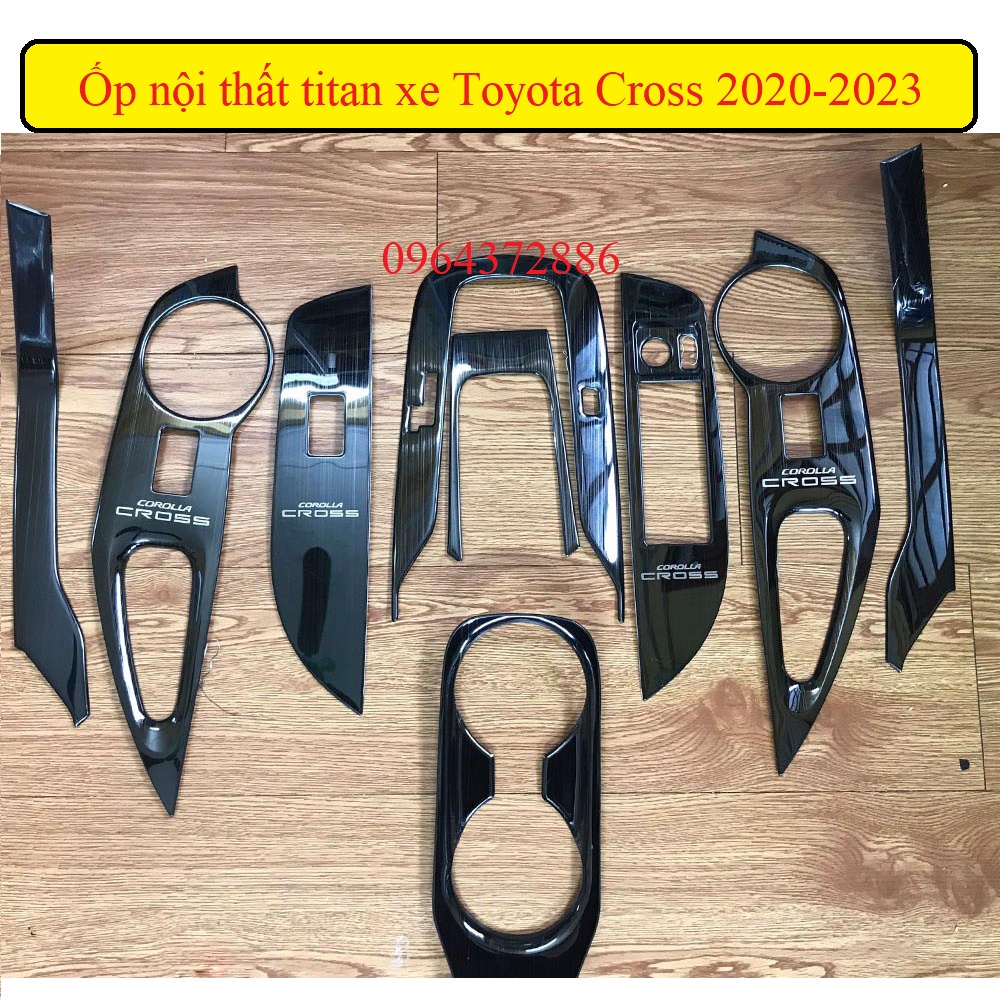 Ốp nội thất xe Toyota Cross 2020-2023 titan, carbon cao cấp