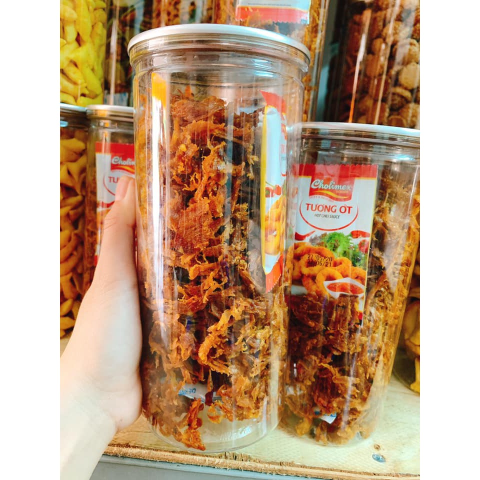 hủ PET- 250gr mực tẩm xé cay tẩm vị Nha Trang