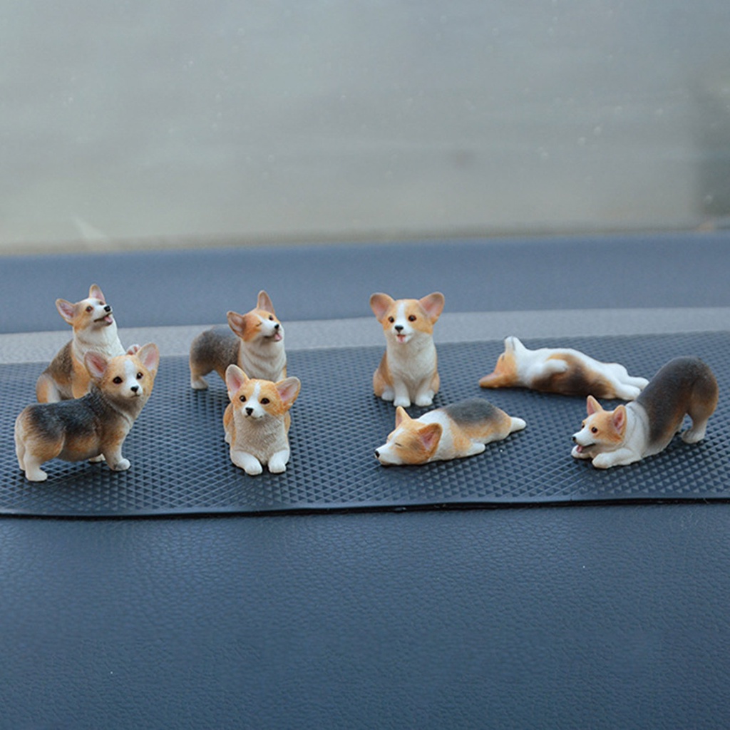 Đồ trang trí chú chó corgi mini dễ thương dùng để trang trí sân vườn DIY