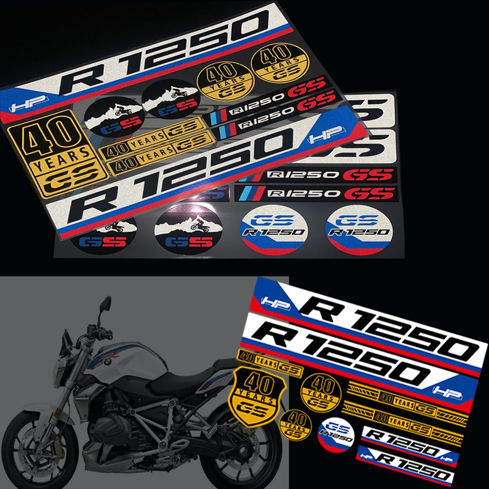 Miếng Dán Phản Quang Chống Thấm Nước Trang Trí Bình Xăng Xe Mô Tô BMW R1250HP R1250GS r 1250 gs hp