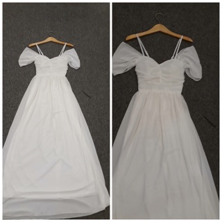 Váy maxi trắng
