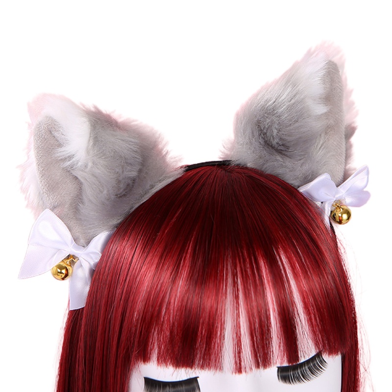 Băng Đô Tai Mèo Bông Mềm Mại Hóa Trang Cho Nữ