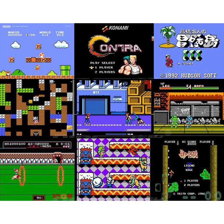 Máy chơi game cổ điển trên Tivi 620/600 trò Tăng 2 bộ tay game cho 2 người rẻ hơn nhiều máy chơi game ps3000