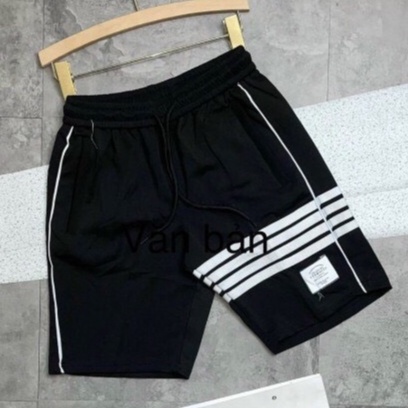 Quần short nam vải nhung tăm co giãn tập thể thao hay mặc nhà Aru Shop QS18