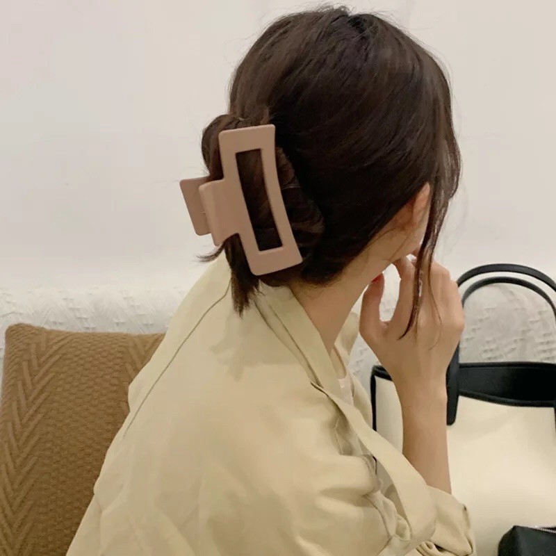Kẹp tóc cỡ lớn kiểu dáng đơn giản phong cách Hàn Quốc trẻ trung