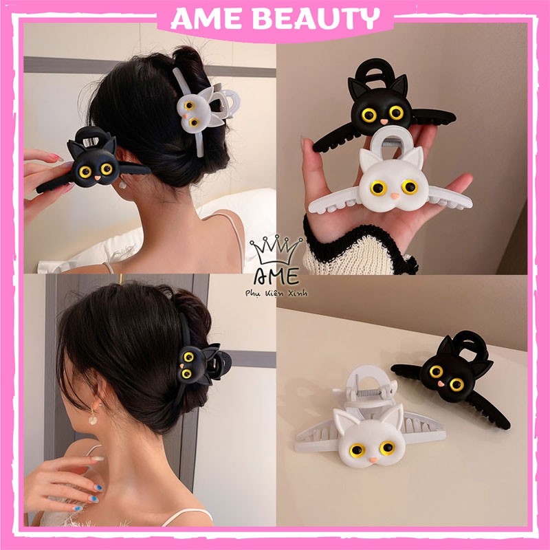 Kẹp tóc Hàn Quốc hình mèo , cặp tóc càng cua đáng yêu dành cho nữ của Ame Beauty