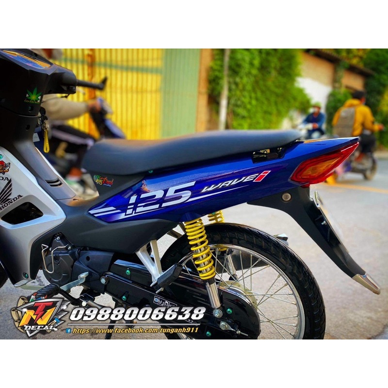 Tem 125i- Tem rời xe wave tím than