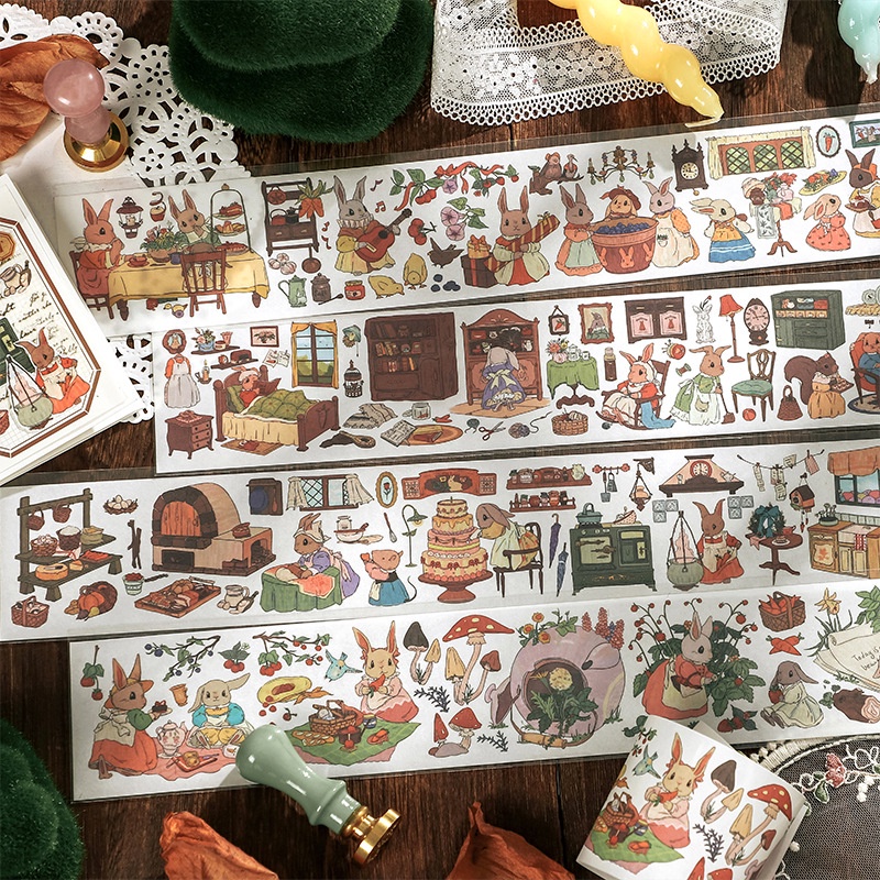 Hình Dán Thỏ Đáng Yêu Mohamm 1 Tờ