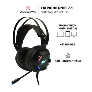 Tai nghe máy tính, laptop Gnet GH5 cổng kết nối USB có mic chống ồn và led rgb - tai nghe gaming - [Bảo hành 24 tháng]