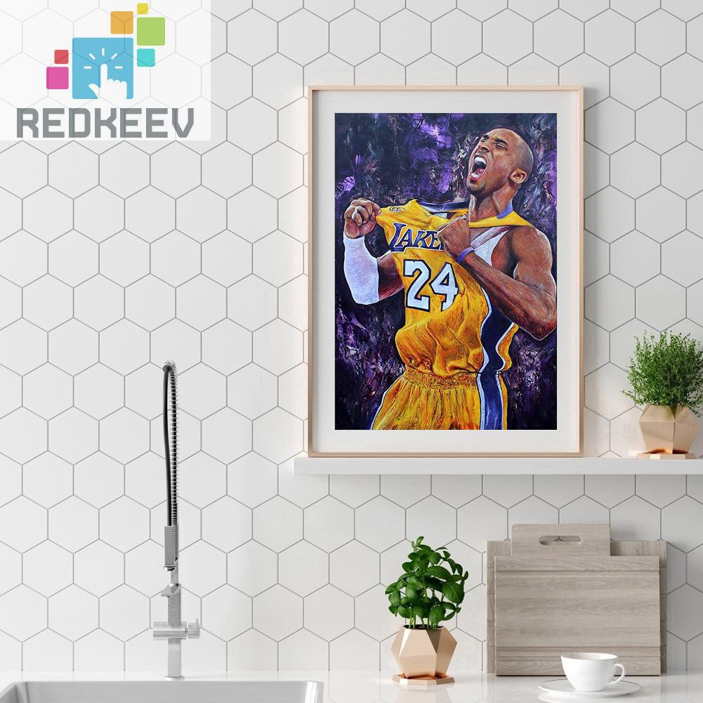 Bộ Tranh Đính Đá 5d Tự Làm Hình Cầu Thủ Bóng Rổ Redkeev 1.13