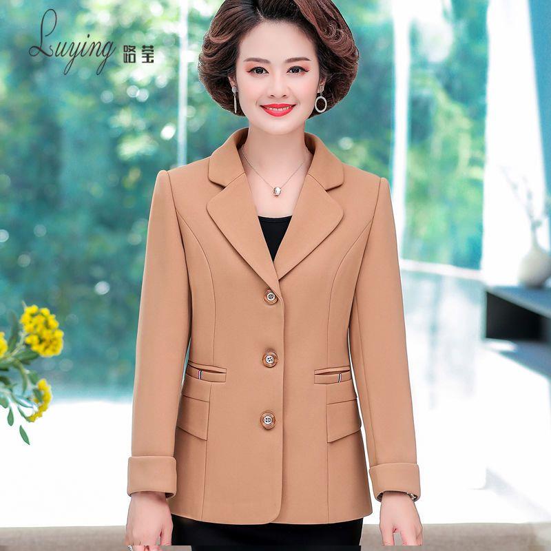 Áo Khoác Vest Phong Cách Phương Tây Thời Trang Xuân Thu Mới 2020 Cho Phụ Nữ Trung Niên