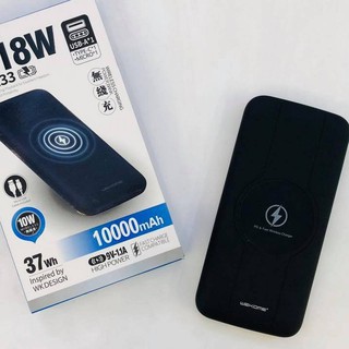 [FreeShip – Hàng Auth] Sạc dự phòng không dây, Sạc nhanh 10000mAh, Wp133 chính hãng Wk bảo hành 1 năm .. !