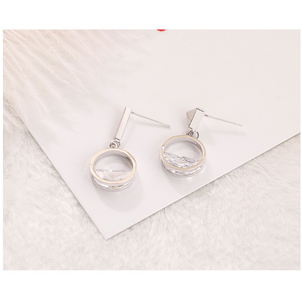 Bông tai Bạc 925 Phong Cách Hàn Quốc - HOA TAI GIỌT NƯỚC KIỂU ĐỘC ĐÁO( Cao Cấp )- ẢNH CHỤP THẬT