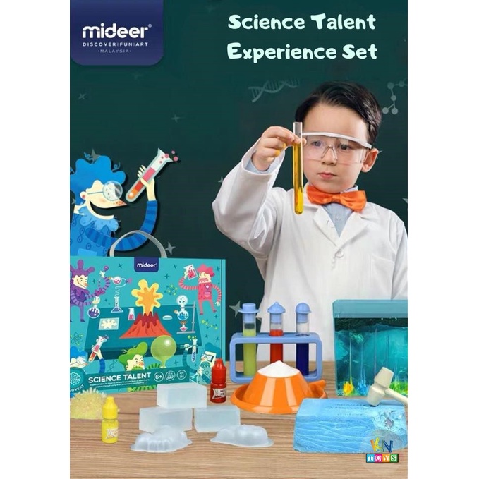 Bộ Đồ Chơi Thực Hành Thí Nghiệm Khoa Học Chính Hãng MIDEER Science Talent – Bộ 50 Thí Nghiệm