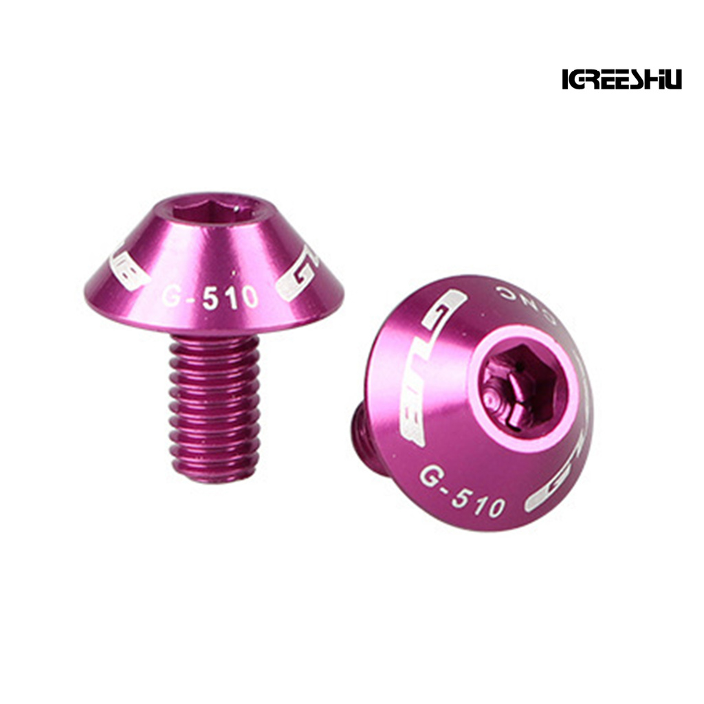 Ig★ Bộ 2 Ốc Vít M5x12mm Bằng Hợp Kim Nhôm Gắn Giá Đỡ Bình Nước Xe Đạp Leo Núi