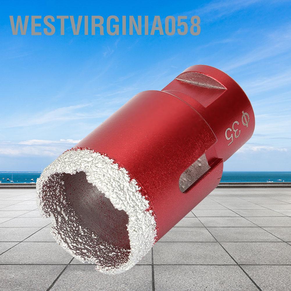 Westvirginia058 Mũi khoan kim cương 10mm / 35mm M14 Chít lõi chân không chuyên nghiệp