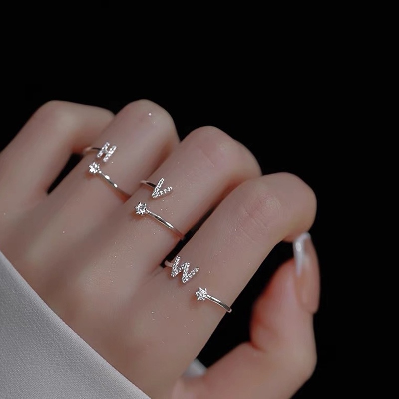 Nhẫn Thời Trang N-Z 26 Chữ Cái Sáng Tạo Cho Nữ
