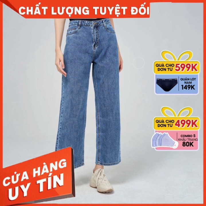 Quần jean nữ Yody ống suông cá tính QJN4022 - SIÊU HOT