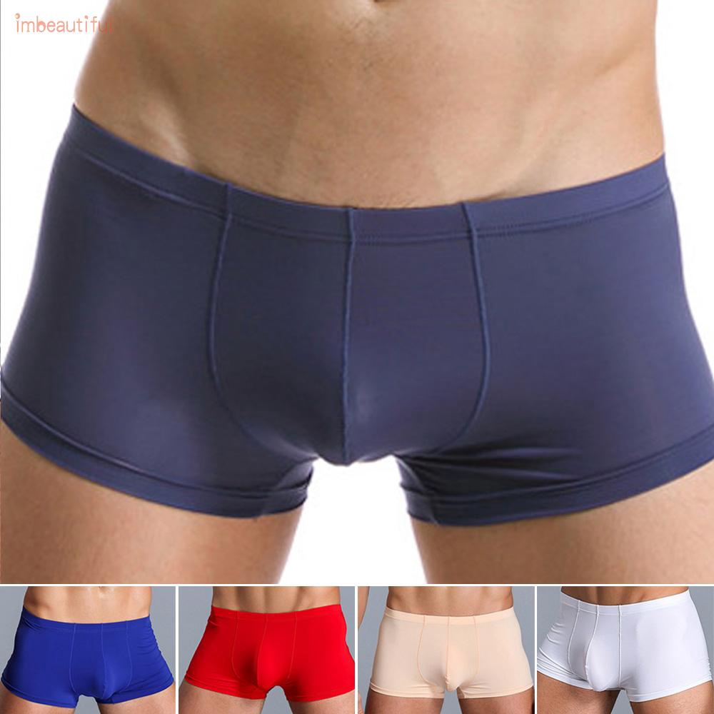 Quần lót boxer vải lụa lạnh cho nam giới