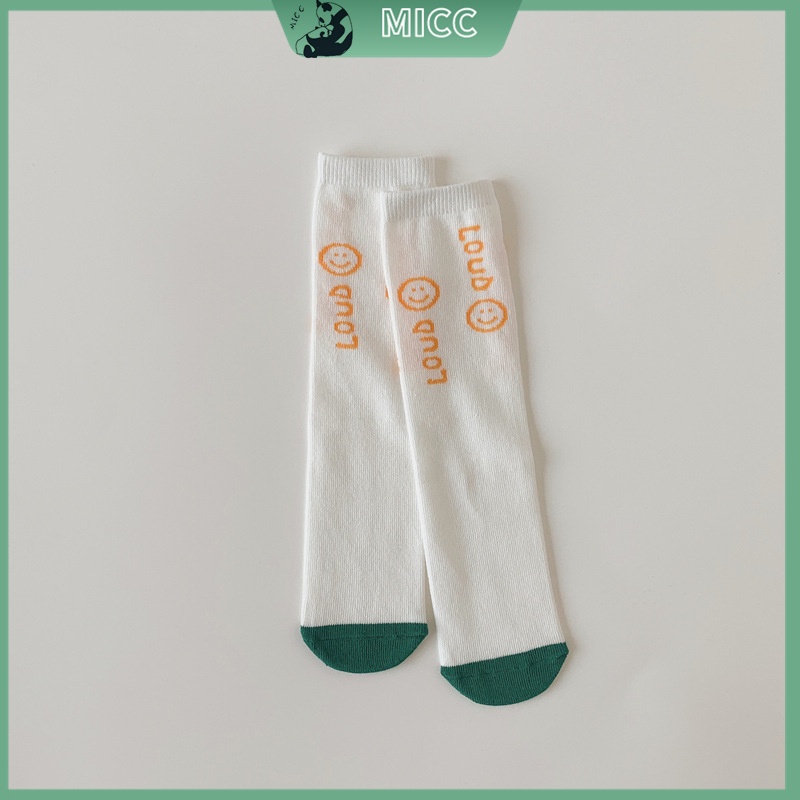 1 Đôi Vớ Cotton In Họa Tiết Hoạt Hình Kiểu Hàn Quốc Thời Trang Xuân Thu Cho Bé Từ 1-12 Tuổi