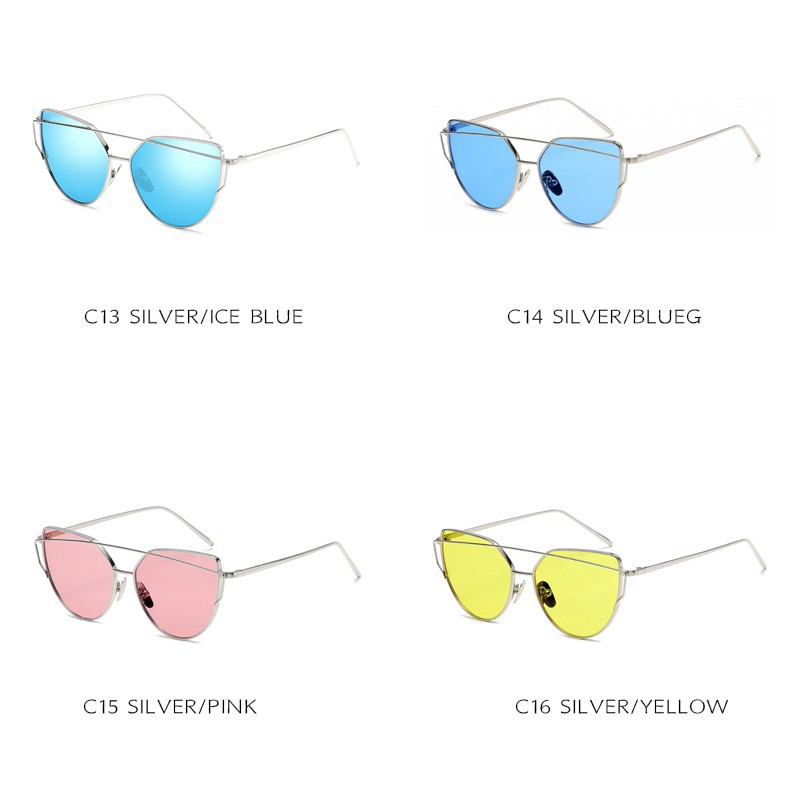 【chứng khoán sẵn sàng】INS Fashion Retro Cat Eye Women Kính râm Khung kim loại | BigBuy360 - bigbuy360.vn