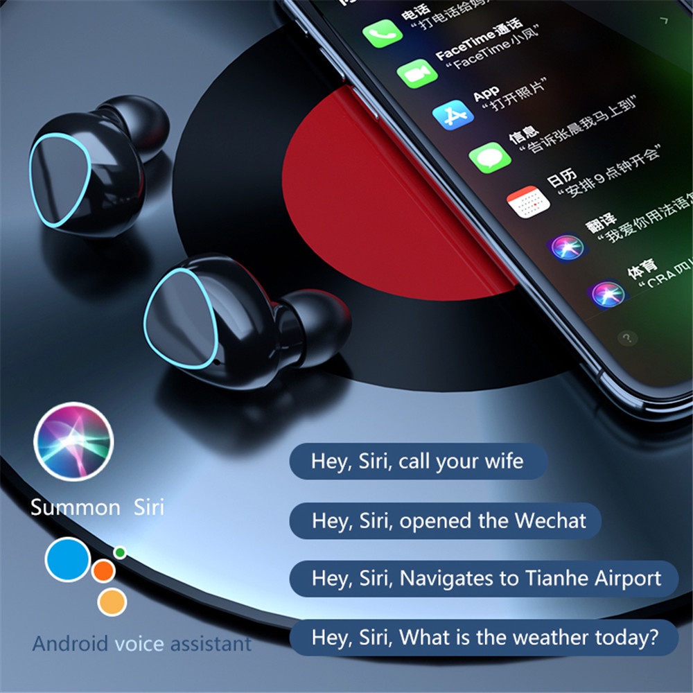 Tai Nghe Không Dây M10 TWS Y50 Bluetooth 5.1 2000Mah IPX7 Chống Nước Chống Ồn Và Phụ Kiện