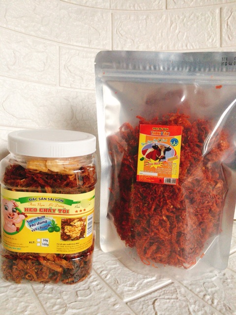 500GR KHÔ HEO CHÁY TỎI 500GR KHÔ BÒ SỢI | BigBuy360 - bigbuy360.vn