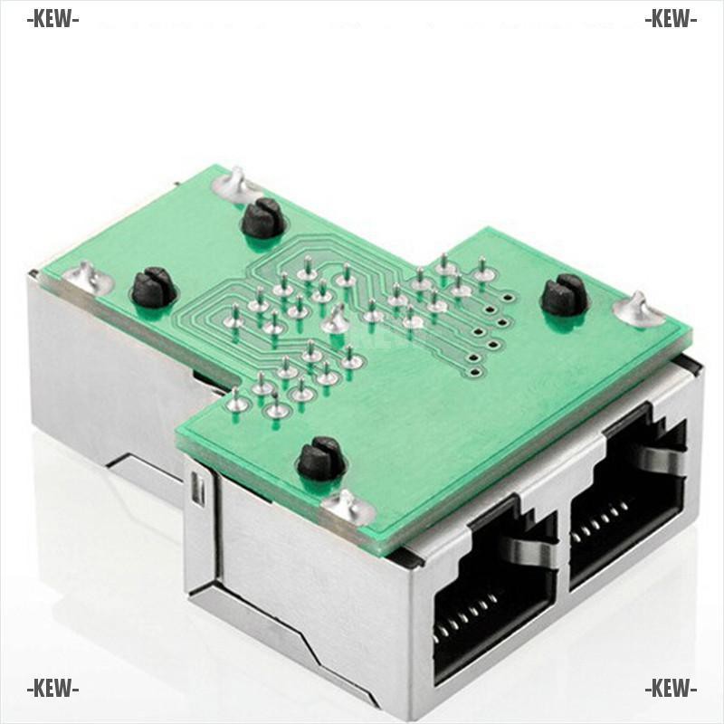 KEW ❤ 1 To 2 Ways RJ45 LAN Ethernet Network Cable Female Splitter Connector Adapters | BigBuy360 - bigbuy360.vn