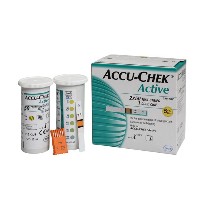 Que thử đường huyết Accu-Chek Active 50 que