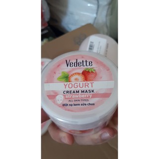 Mặt nạ sữa chua Dâu Tây Vedette 120ml date 12.2022