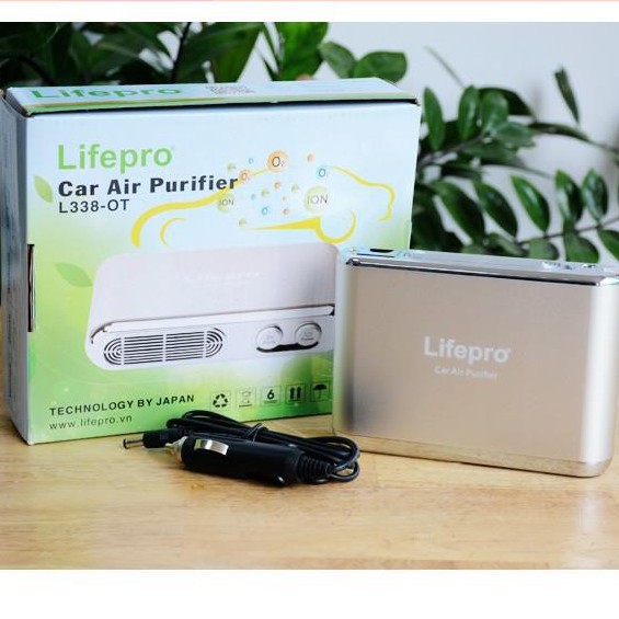 Máy khử mùi trên ôtô và Lọc Không Khi Lifepro L338-OT Hàng Chĩnh Hãng Bảo Hành 1 Năm