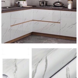 5m giấy dán tường giả Vân đá chống thấm, chịu nhiệt, khổ rộng 60cm ( sẵn keo dán)