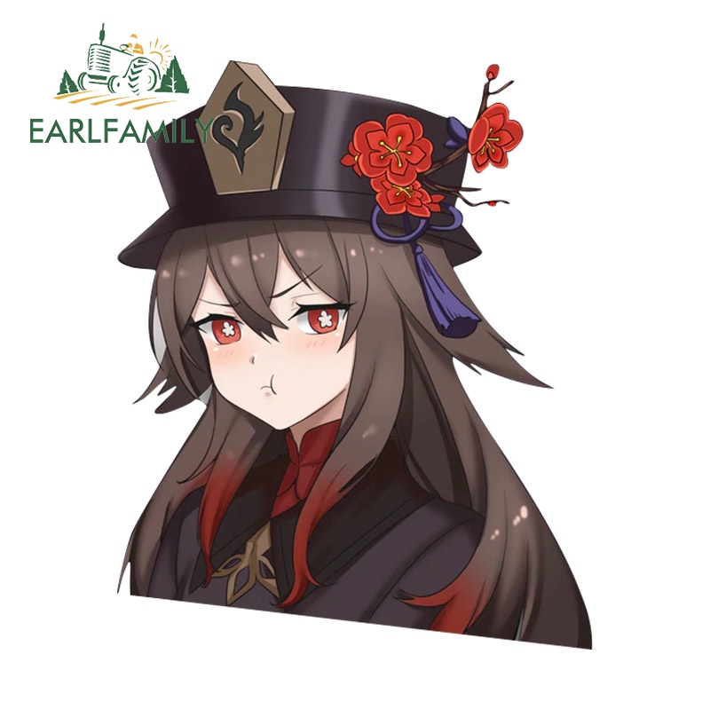 Sticker vinyl Dán Cửa Sổ Xe Hơi Chống Trầy Kích Thước 13Cmx10.5Cm In Họa Tiết Hoạt Hình