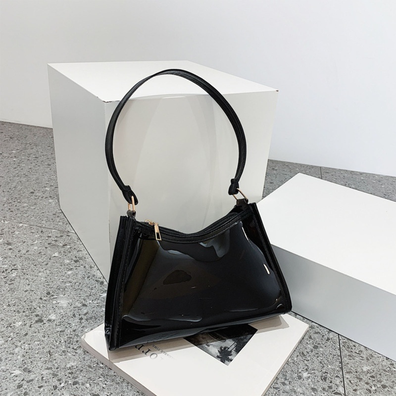 Túi Đeo Vai Trong Suốt Màu Kẹo Có Khóa Kéo Dành Cho Nữ