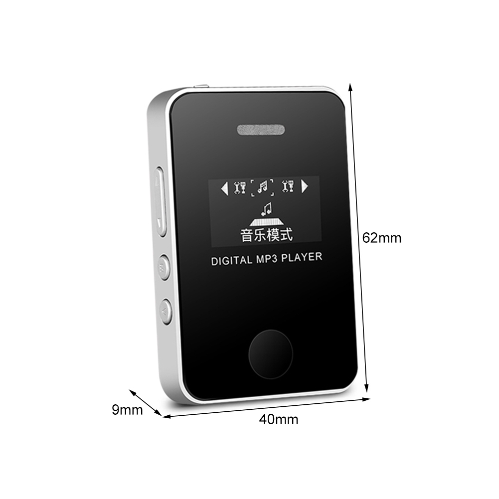 Máy mp3 mini có màn hình hỗ trợ thẻ nhớ SD TF 16GB tiện dụng