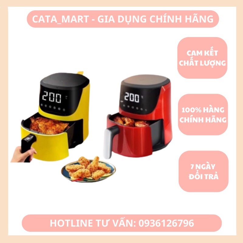 Nồi chiên không dầu Cát Á - CR5120 dung tích 5L, công suất 1400W, dung tích lớn, nhiều màu - Bảo hành 1 năm - LB121221