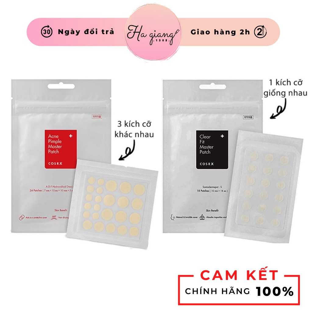 Miếng Dán Mụn Cosrx Acne Pimple Master Patch 24 Miếng Đỏ - Đen