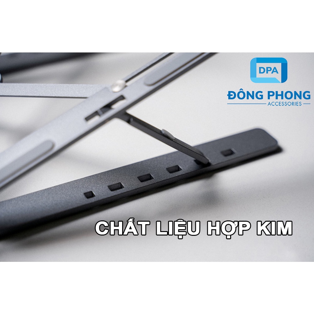 Giá Đỡ Tản Nhiệt Laptop / iPad Xếp Gọn Thông Minh Chất Liệu Hợp Kim Cao Cấp Chắc Chắn