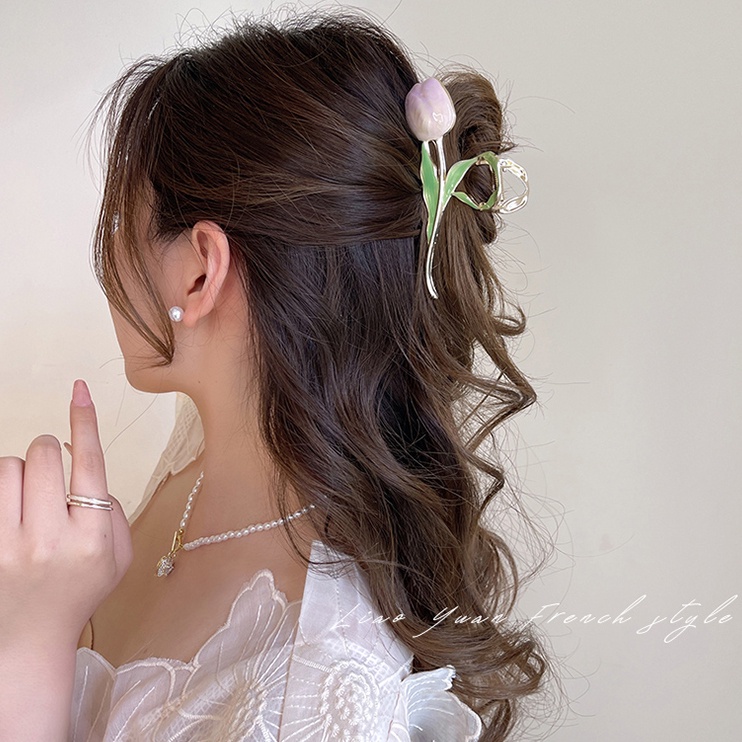 Kẹp TóC HìNh Hoa Tulip / Cá MậP Dễ Thương Cho Nữ