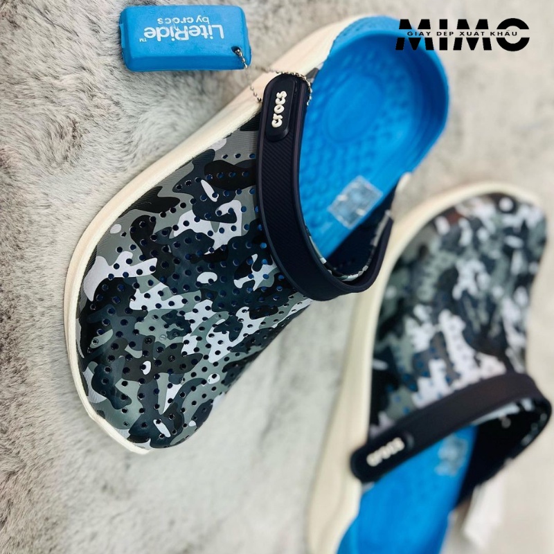 Dép Sục Literide Camo Rằn Ri Êm mềm nhẹ, Bền đẹp, đế ma sát cho nam nữ