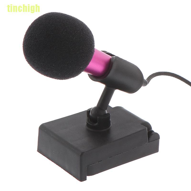 Micro hát karaoke mini có giắc cắm 3.5mm dành cho điện thoại/máy tính