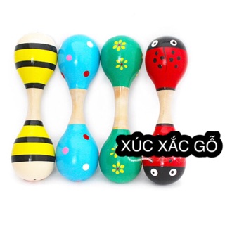 ĐỒ CHƠI XÚC XẮC GỖ 2 ĐẦU (LOẠI TO ĐẸP)