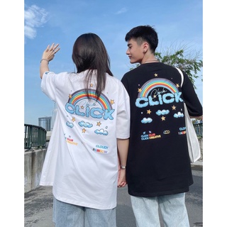 Áo thun tay lỡ form rộng unisex-CLICK-