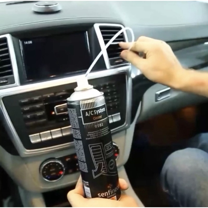 Vệ sinh, làm sạch hệ thống điều hoà SENFINECO 9981 của Đức, giúp làm sạch vi khuẩn, rêu mốc trong điều hòa