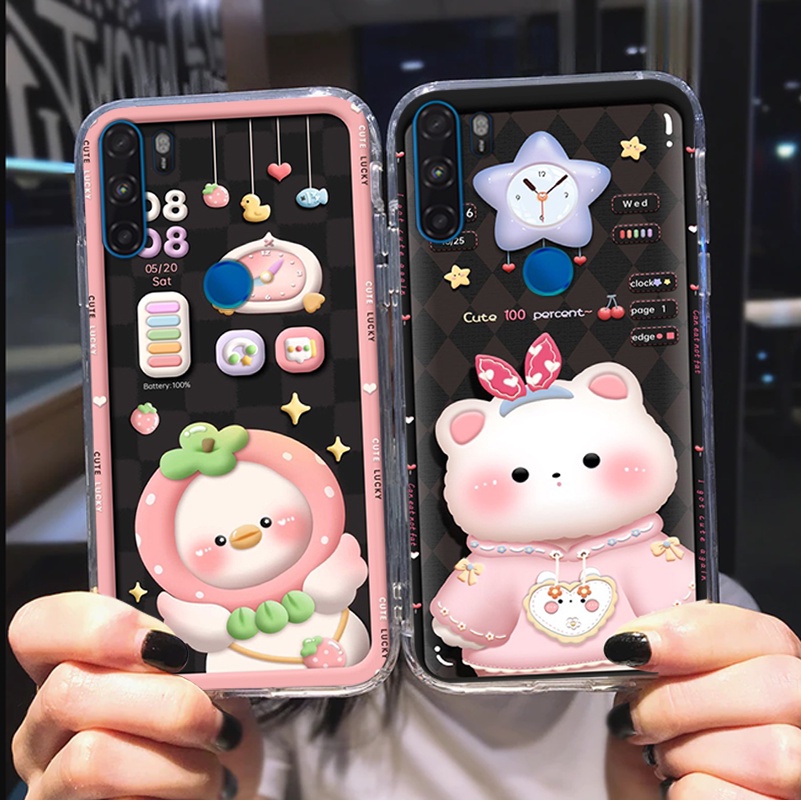 Ốp lưng Vsmart Active 1 / Active 1 Plus / Active 1+ / Active 3 gấu,thỏ trắng , đồng hồ dễ thương cute cực đẹp