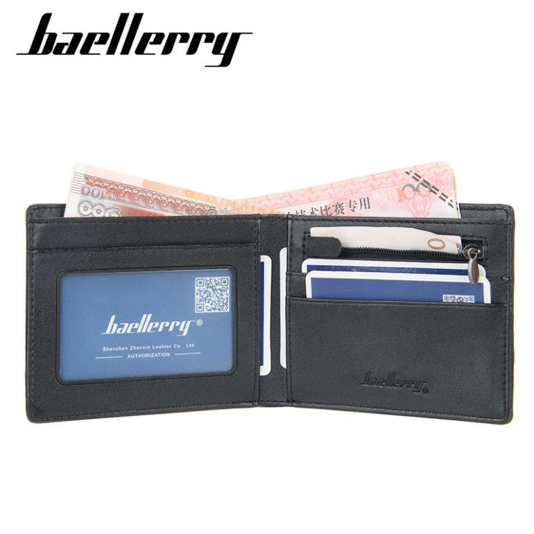 Ví Nam Da Pu Cao Cấp Kiểu Dáng, Ví Da Nam Nhiều Ngăn Đựng Thẻ Đựng Tiền