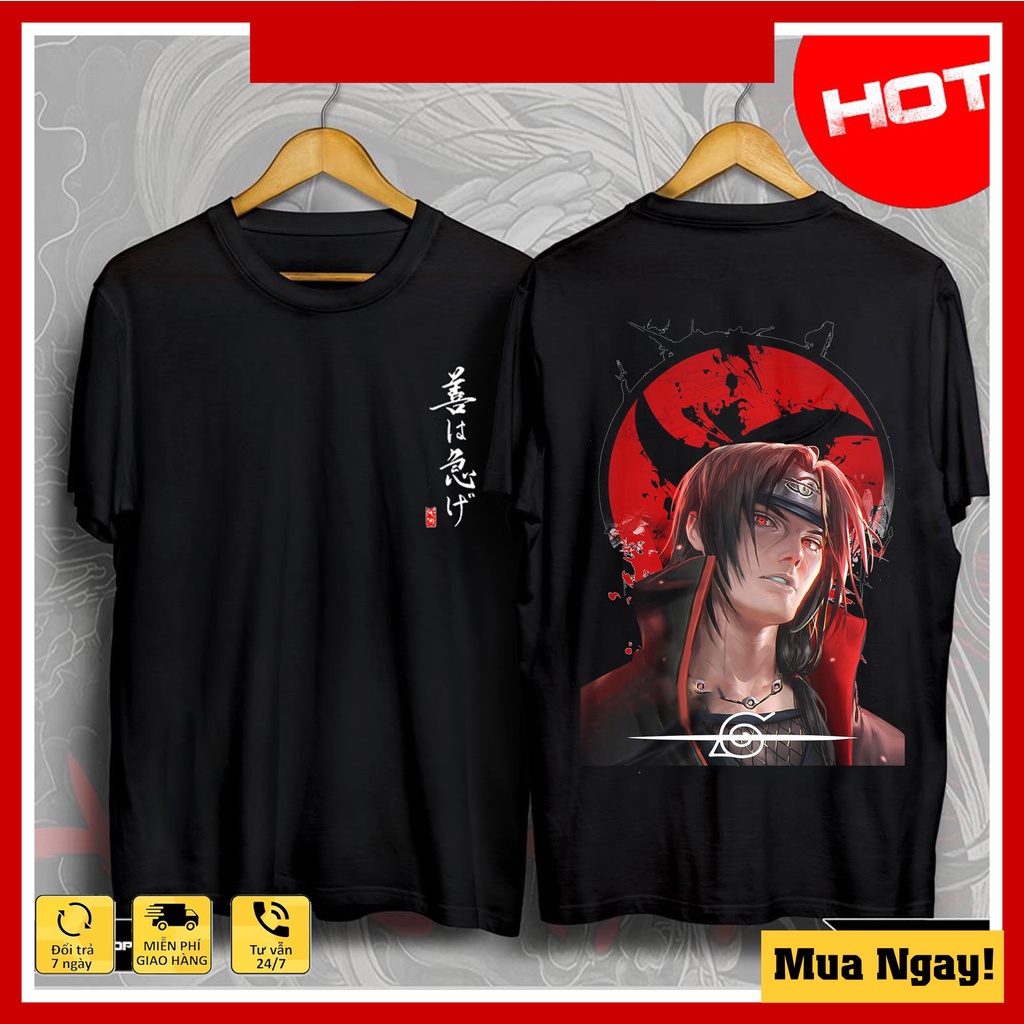 THANH LÝ Áo Anime in hình Uchiha Itachi - Áo Naruto siêu đẹp, giá rẻ nhất