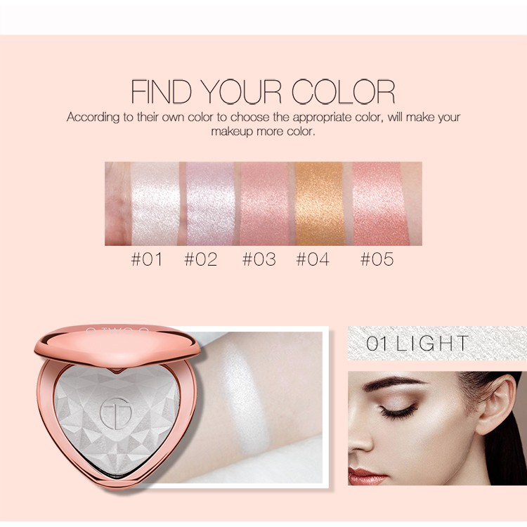 Phấn Bắt Sáng O.TWO.O 5 Màu Nhũ Làm Sáng Và Tinh Chỉnh Da Kháng Nước 61g | BigBuy360 - bigbuy360.vn