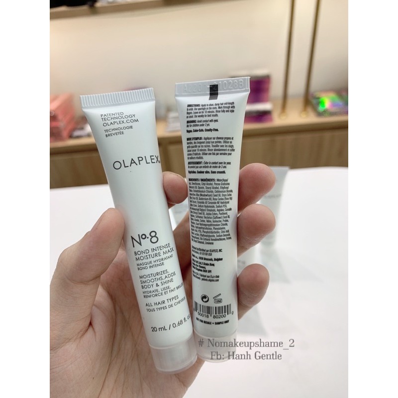 Mặt nạ tóc chuyên sâu OLAPLEX No8, phục hồi liên kết tóc