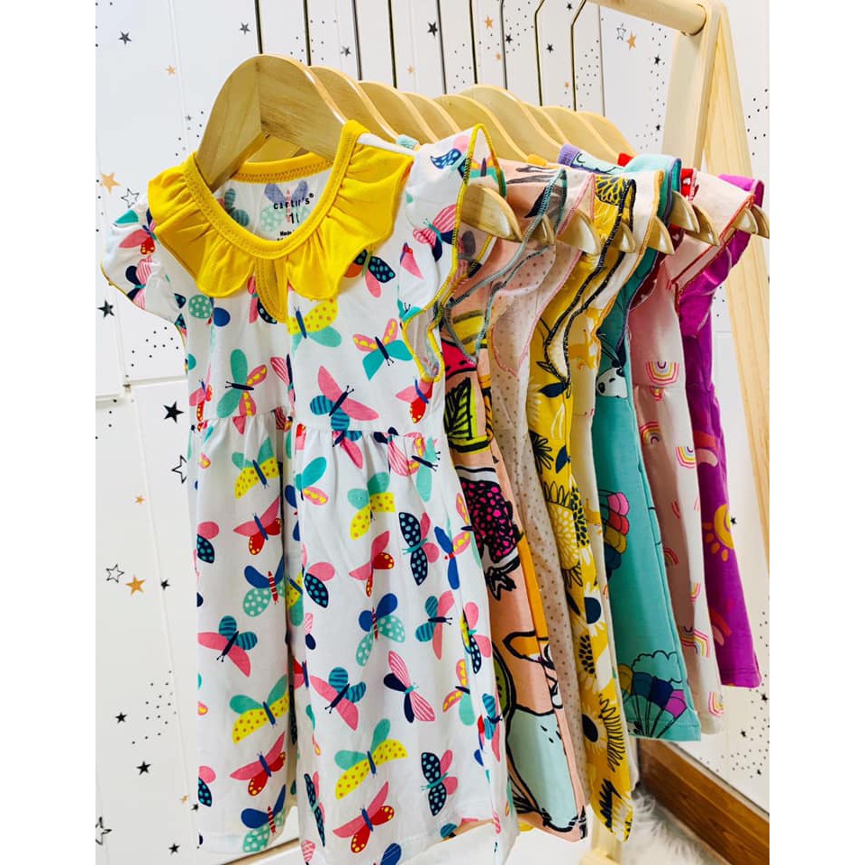 Váy Cartow dáng baby doll siêu xinh yêu cho bé gái - VCBD